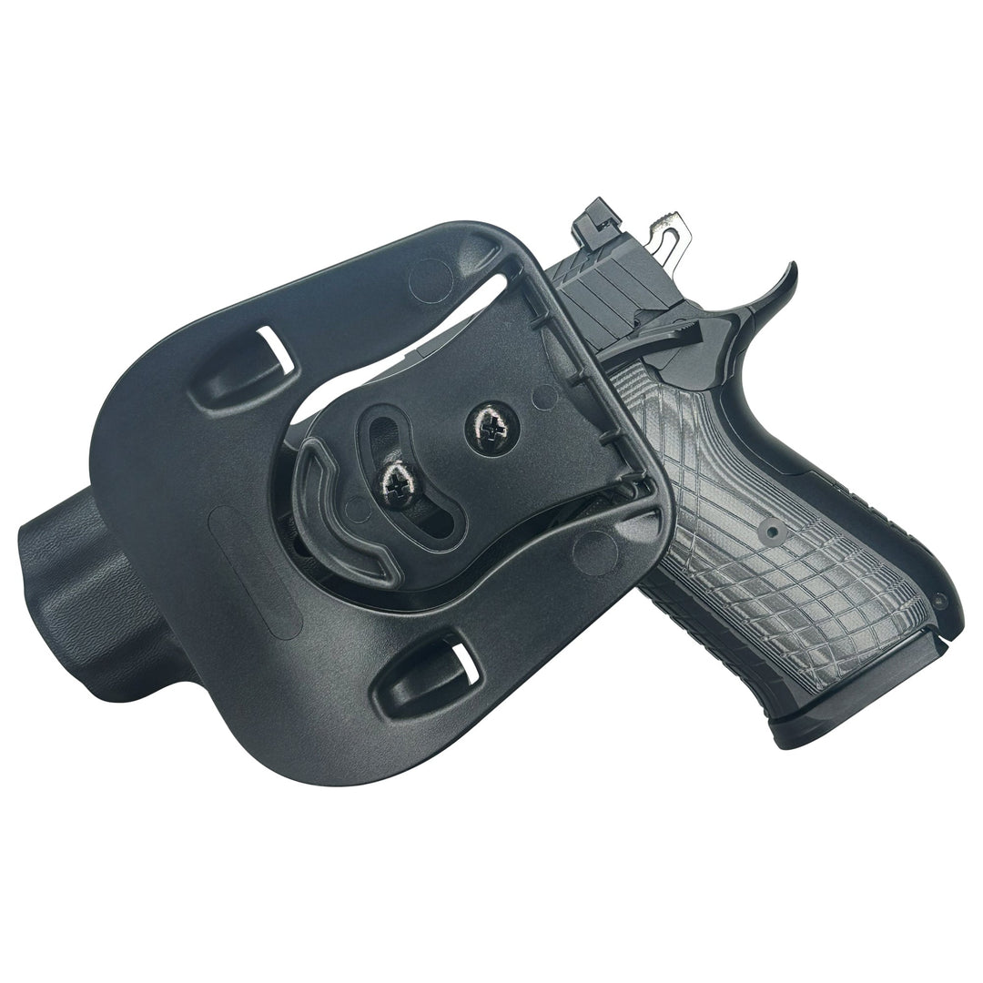 Kimber KDS9c (No Rail) OWB Paddle Holster Black 2