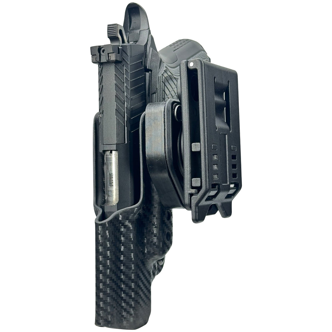 Kimber KDS9c (No Rail) OWB Quick Detach IDPA Holster CarbonFiber 4