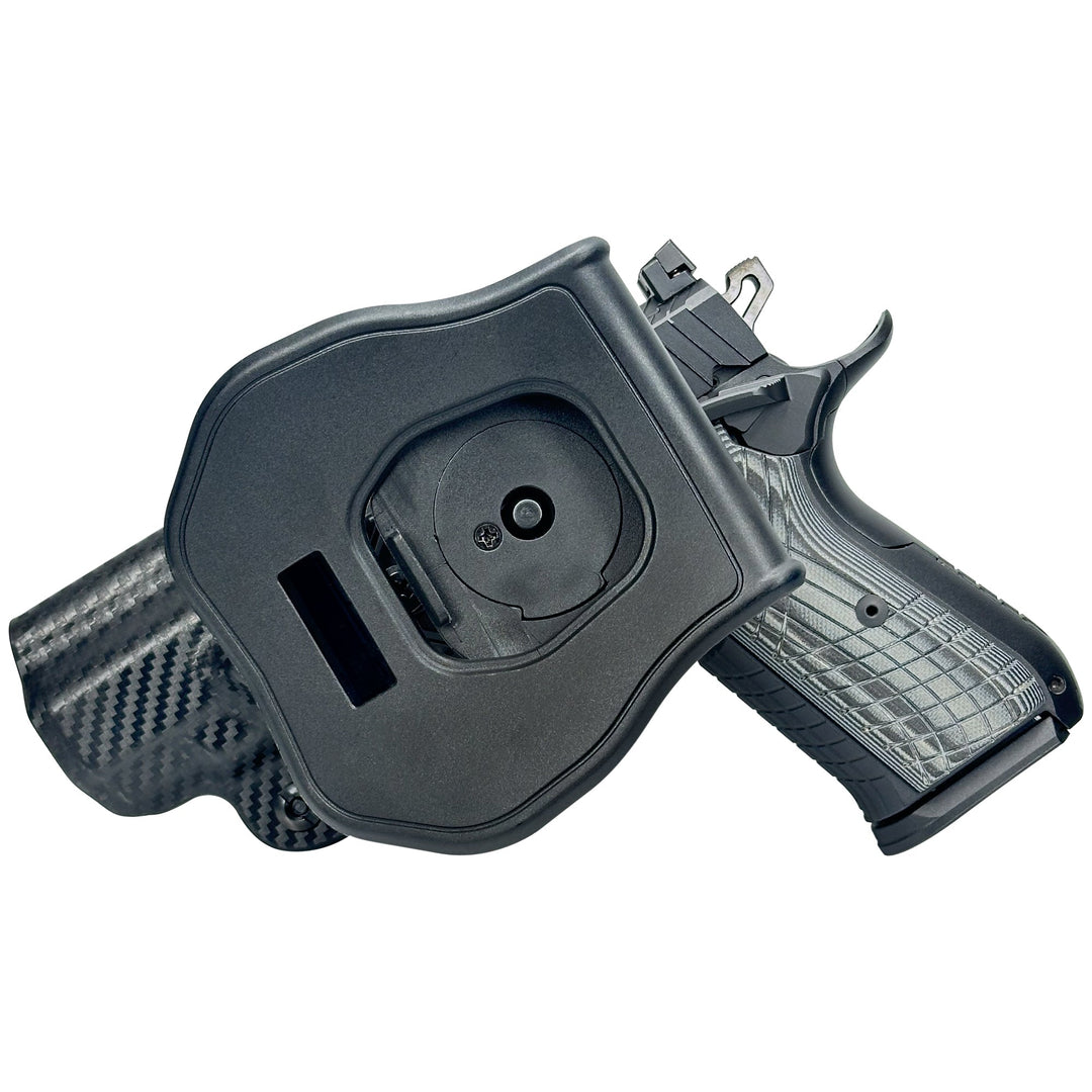 Kimber KDS9c (No Rail) OWB Quick detach Paddle Holster Carbon Fiber 2