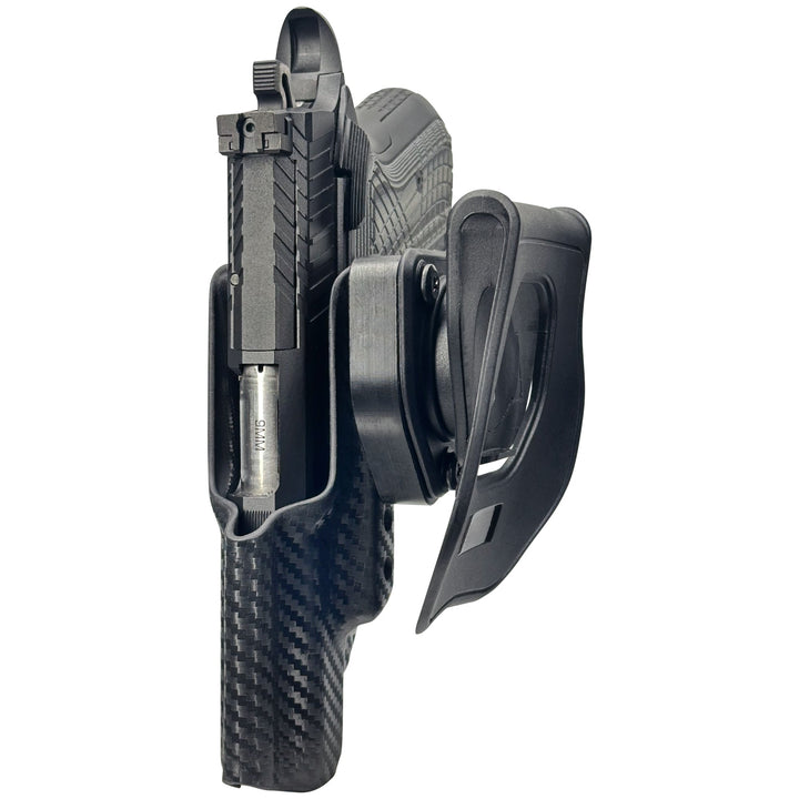 Kimber KDS9c (No Rail) OWB Quick detach Paddle Holster Carbon Fiber 4