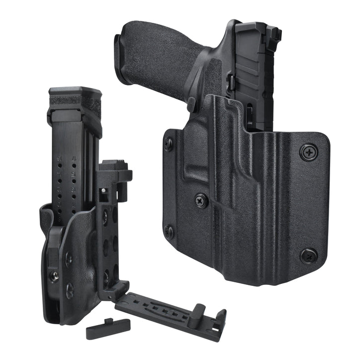 OWB Concealment Holster & Universal Mag Pouch Combo – 9mm / .40 Double Stack Compatible