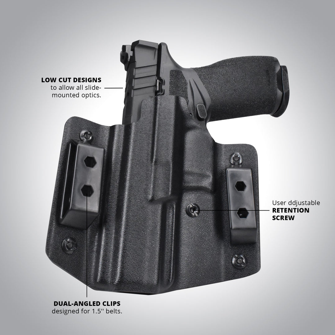 OWB Concealment Holster & Universal Mag Pouch Combo – 9mm / .40 Double Stack Compatible