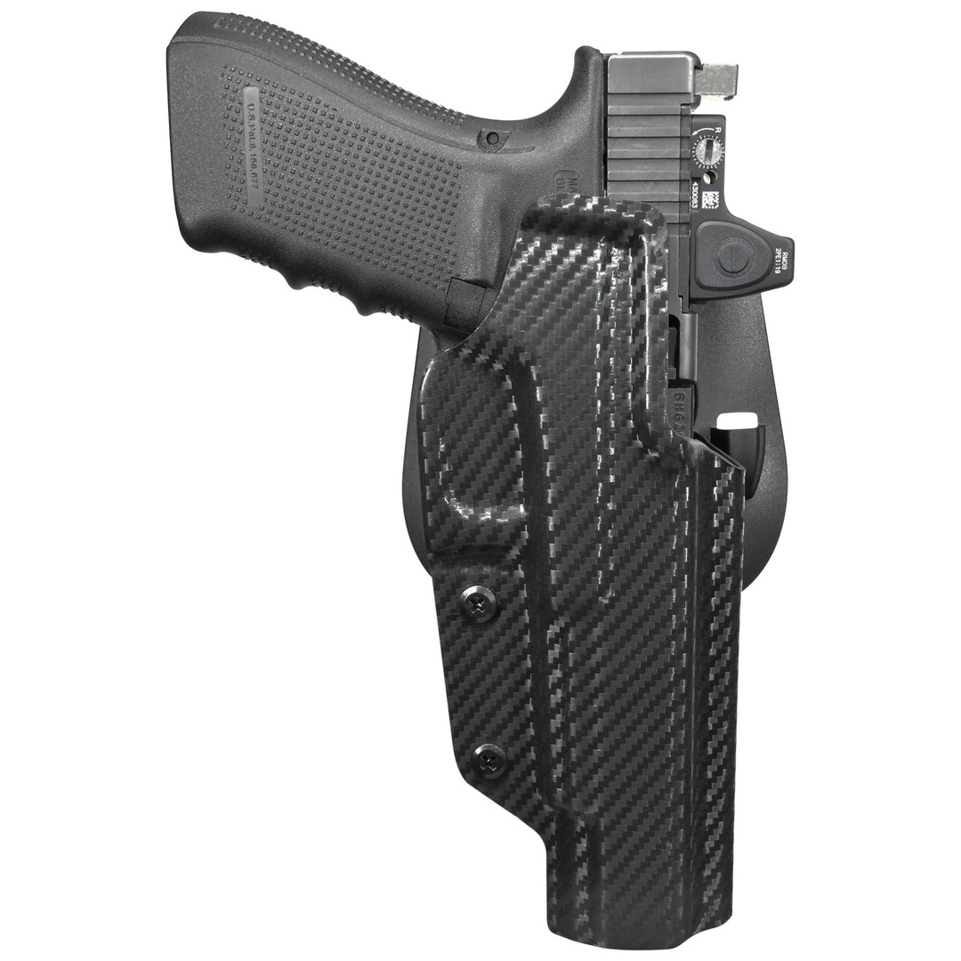 Glock 40 MOS Gen4 OWB Paddle Holster Carbon Fiber 2