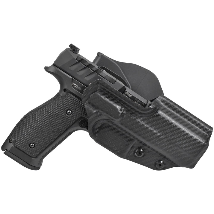 Walther PDP 4.5'' Full Size Steel Frame OWB Quick detach Paddle Holster Carbon Fiber 1