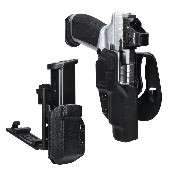 OWB Paddle Holster & Universal Mag Pouch Combo – 9mm / .40 Double Stack Compatible