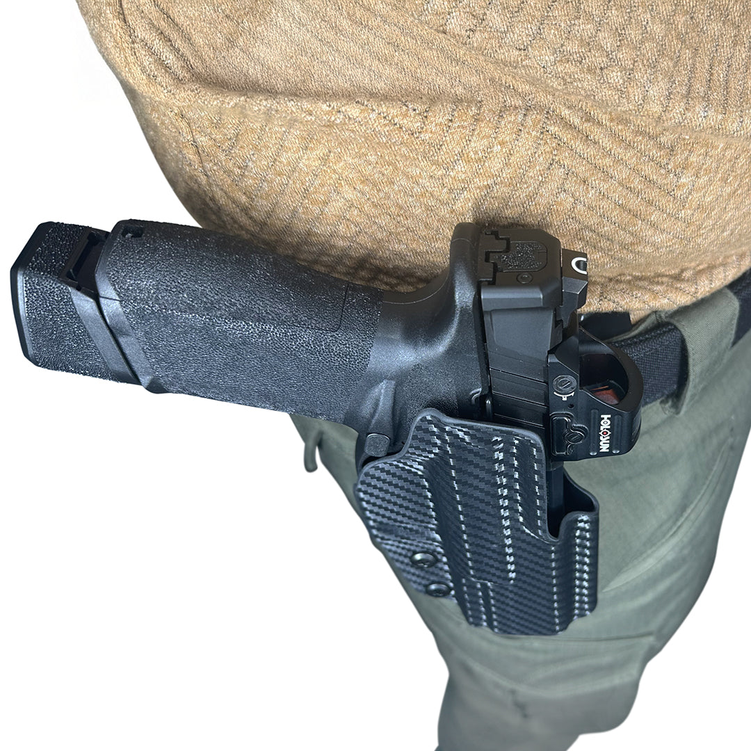 Kimber KDS9c (No Rail) OWB Paddle Holster Model 1