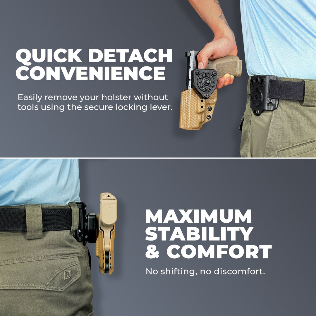 Girsan MC P35 OWB Quick detach Belt Loop Holster Highlights 2