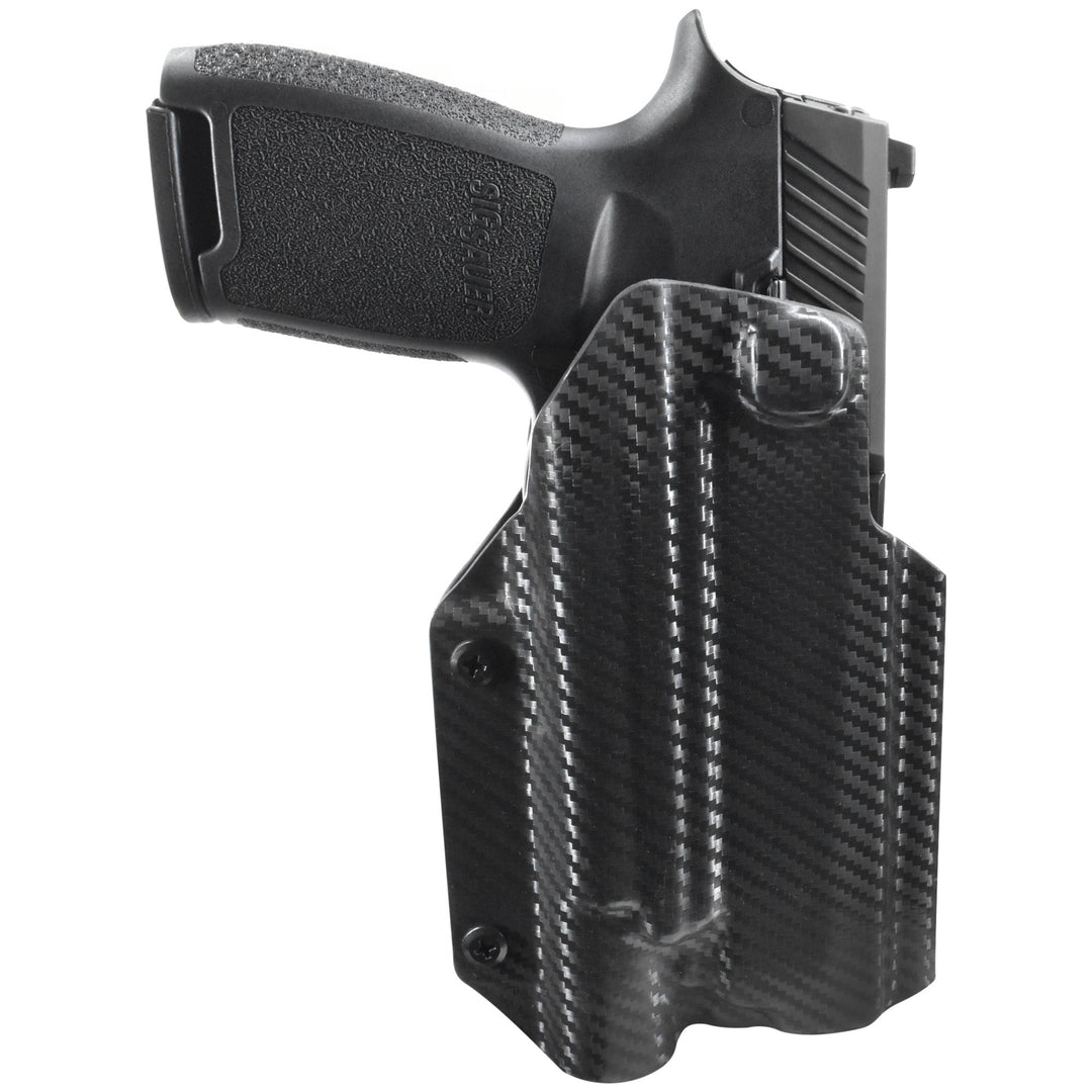 Sig Sauer P320 Fullsize + X300U-A OWB Quick Detach IDPA Holster CarbonFiber 1