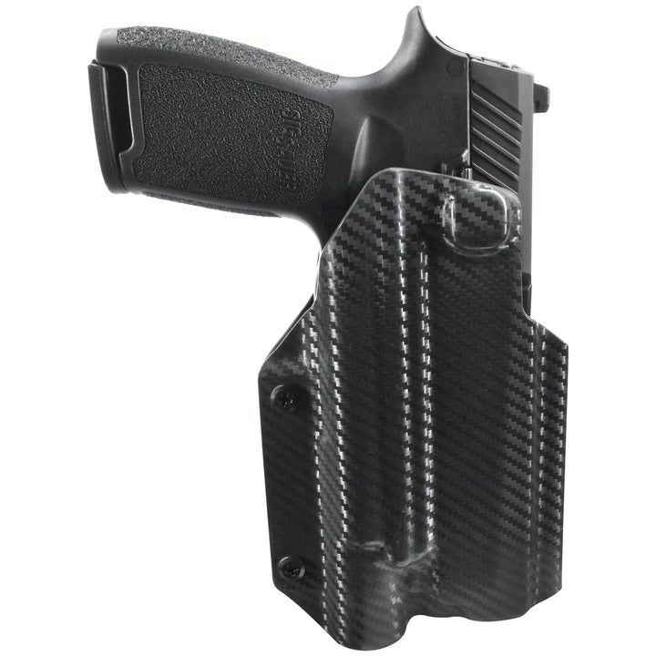 Sig Sauer P320 Fullsize + X300U-A OWB Quick Detach IDPA Holster CarbonFiber 1