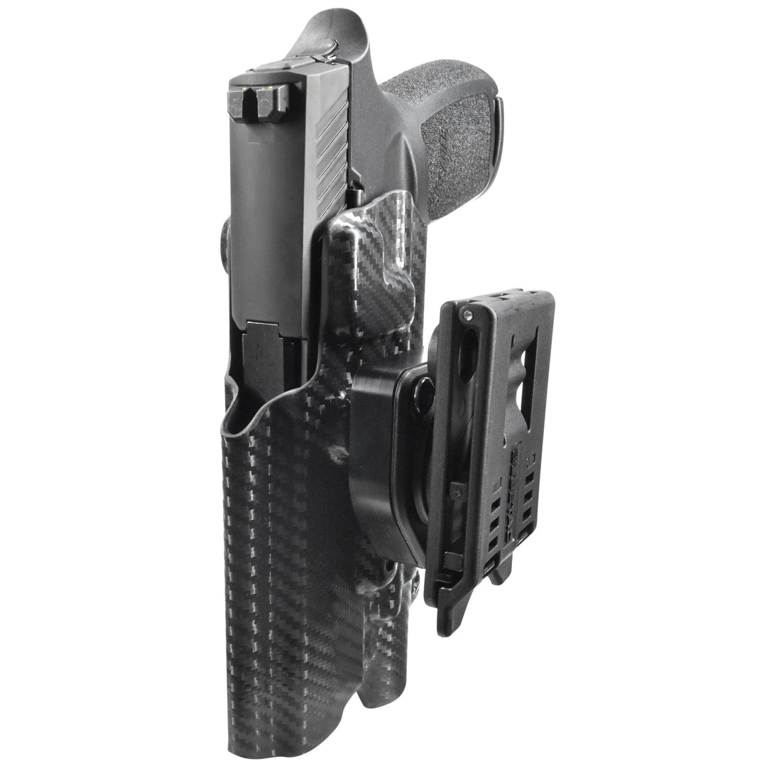 Sig Sauer P320 Fullsize + X300U-A OWB Quick Detach IDPA Holster CarbonFiber 3