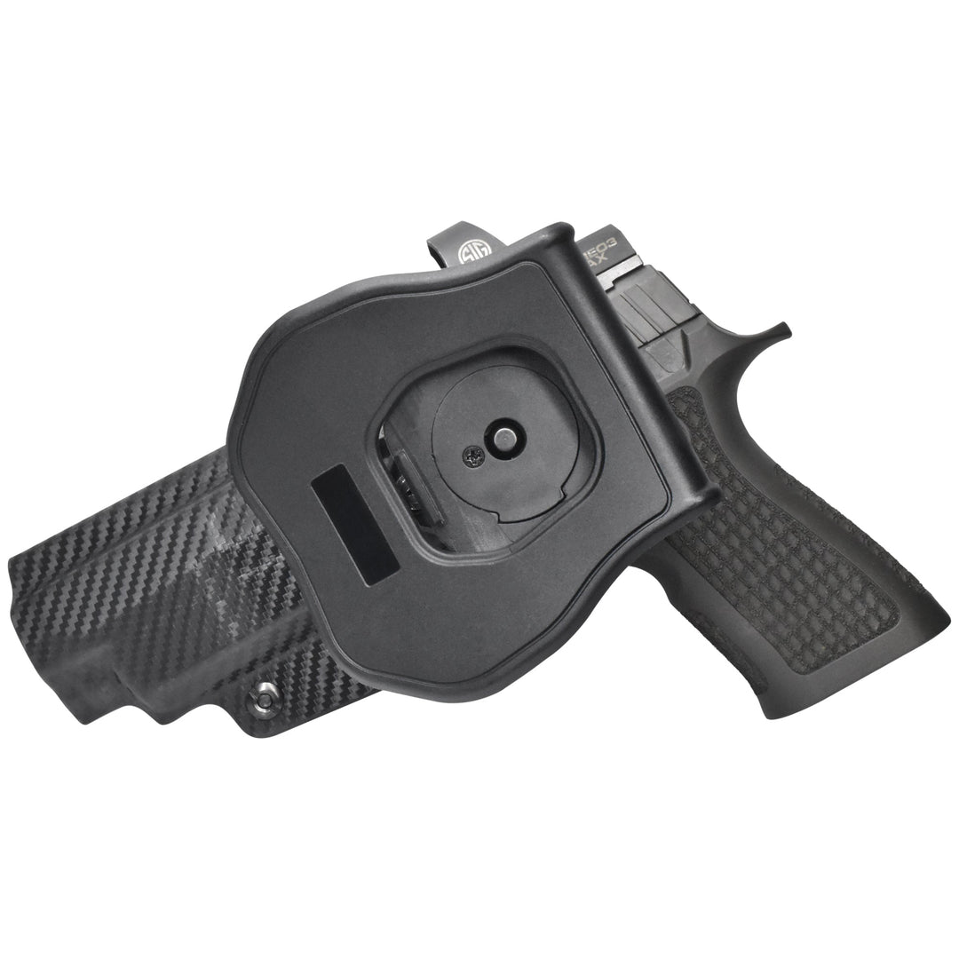 Sig Sauer P320 Full-Size OWB Quick detach Paddle Holster Carbon Fiber 2