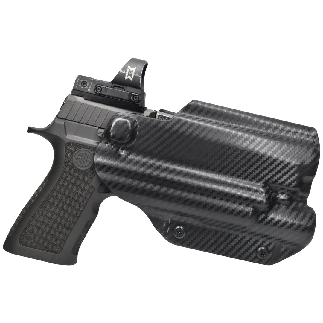 Sig Sauer P320 Full-Size + X300U-A OWB Quick detach Paddle Holster Carbon Fiber 1