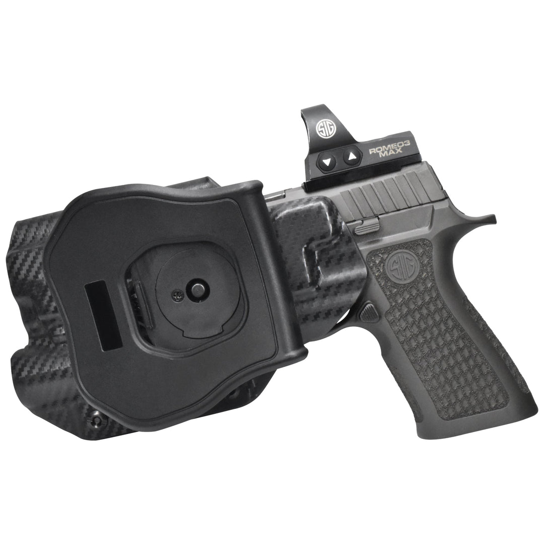 Sig Sauer P320 Full-Size + X300U-A OWB Quick detach Paddle Holster Carbon Fiber 2