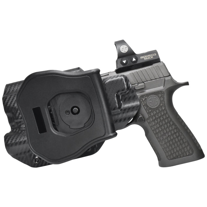 Sig Sauer P320 Full-Size + X300U-A OWB Quick detach Paddle Holster Carbon Fiber 2