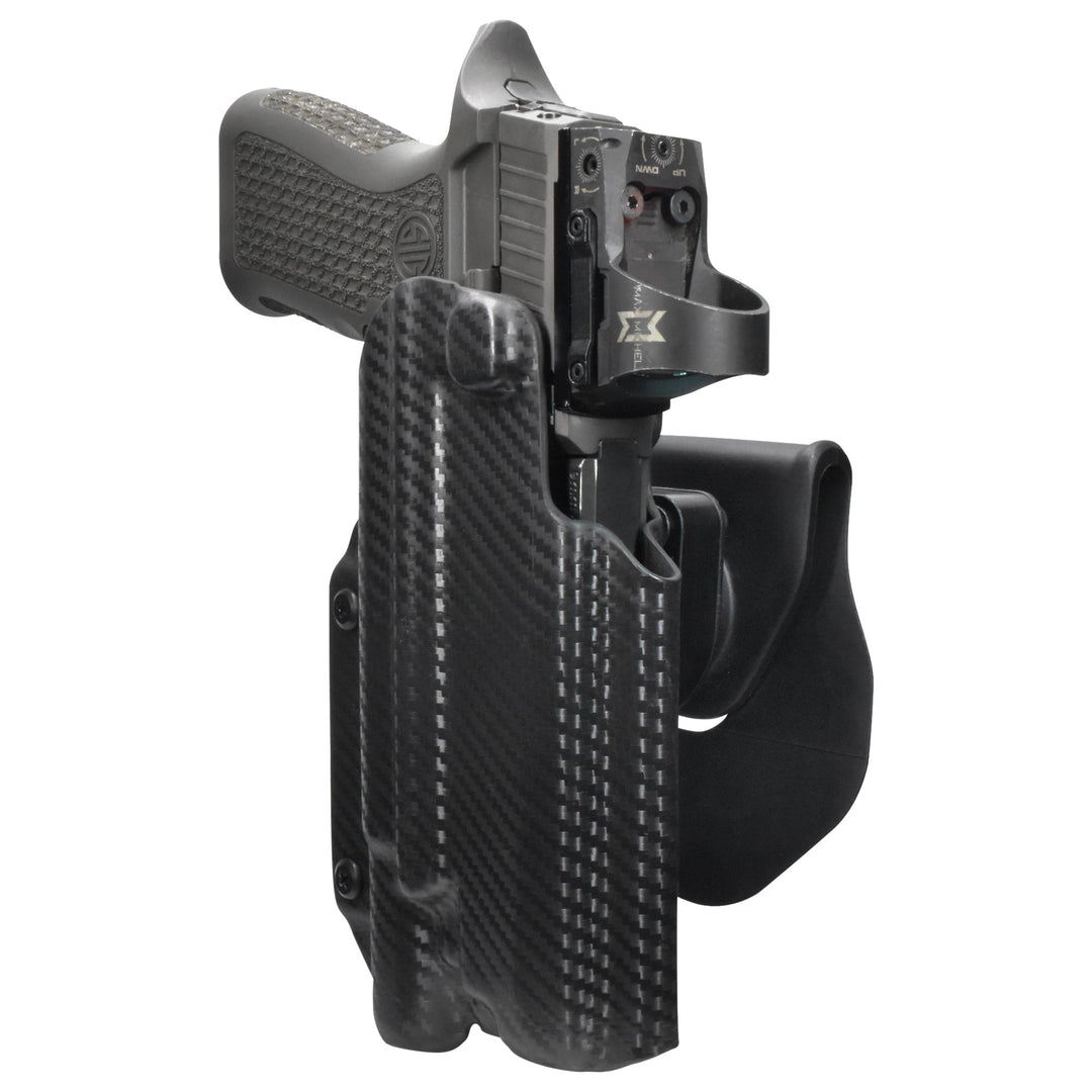 Sig Sauer P320 Full-Size + X300U-A OWB Quick detach Paddle Holster Carbon Fiber 3
