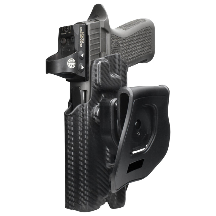Sig Sauer P320 Full-Size + X300U-A OWB Quick detach Paddle Holster Carbon Fiber 4