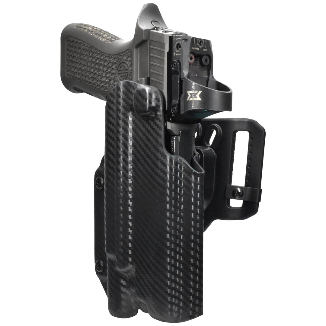 Sig Sauer P320 Full-size + SureFire X300U-A OWB Quick detach Belt Loop Holster Carbon Fiber 3