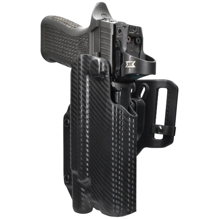 Sig Sauer P320 Full-size + SureFire X300U-A OWB Quick detach Belt Loop Holster Carbon Fiber 3