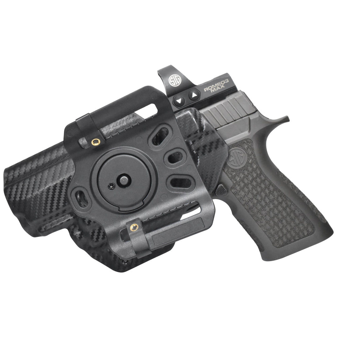 Sig Sauer P320 Full-size + TLR-7/8 OWB Quick detach Belt Loop Holster Carbon Fiber 2