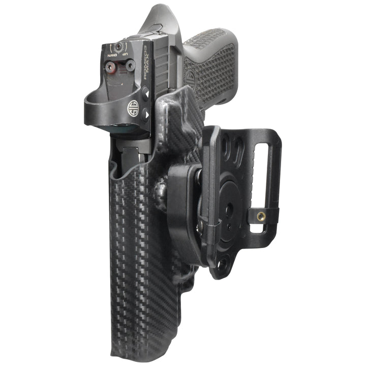 Sig Sauer P320 Full-size + TLR-7/8 OWB Quick detach Belt Loop Holster Carbon Fiber 4