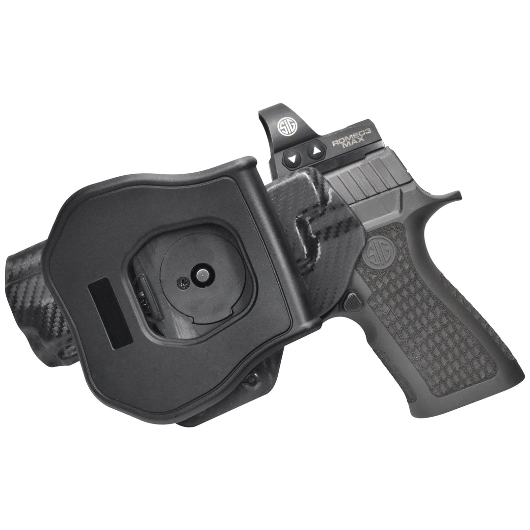 Sig Sauer P320 Full-Size + TLR-7/8 OWB Quick detach Paddle Holster Carbon Fiber 2