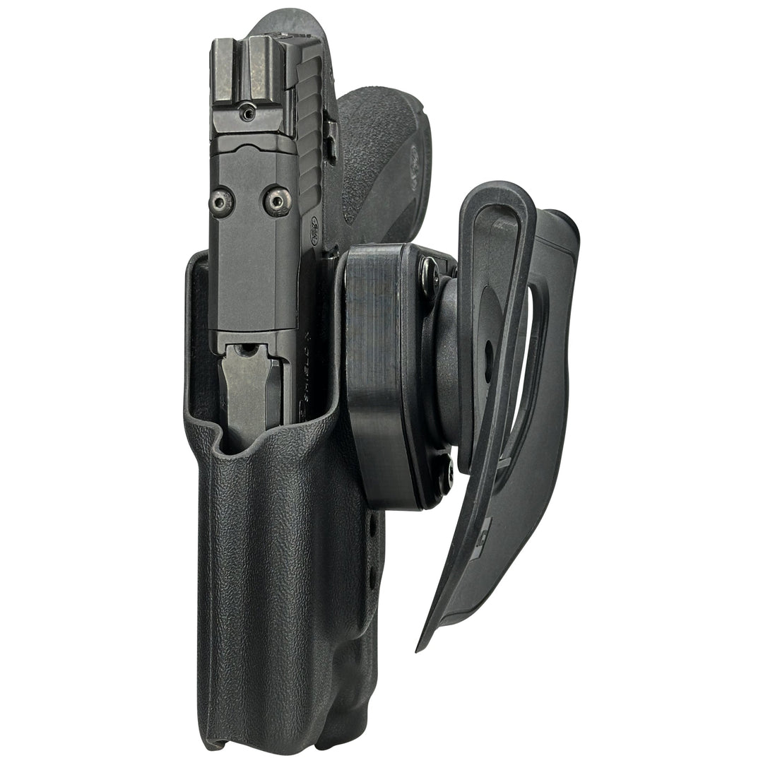 Smith & Wesson M&P Shield X with Streamlight TLR-7Sub OWB Quick Detach Paddle Holster Black 4
