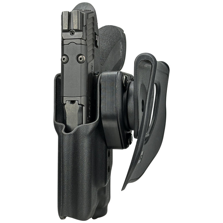 Smith & Wesson M&P Shield X with Streamlight TLR-7Sub OWB Quick Detach Paddle Holster Black 4
