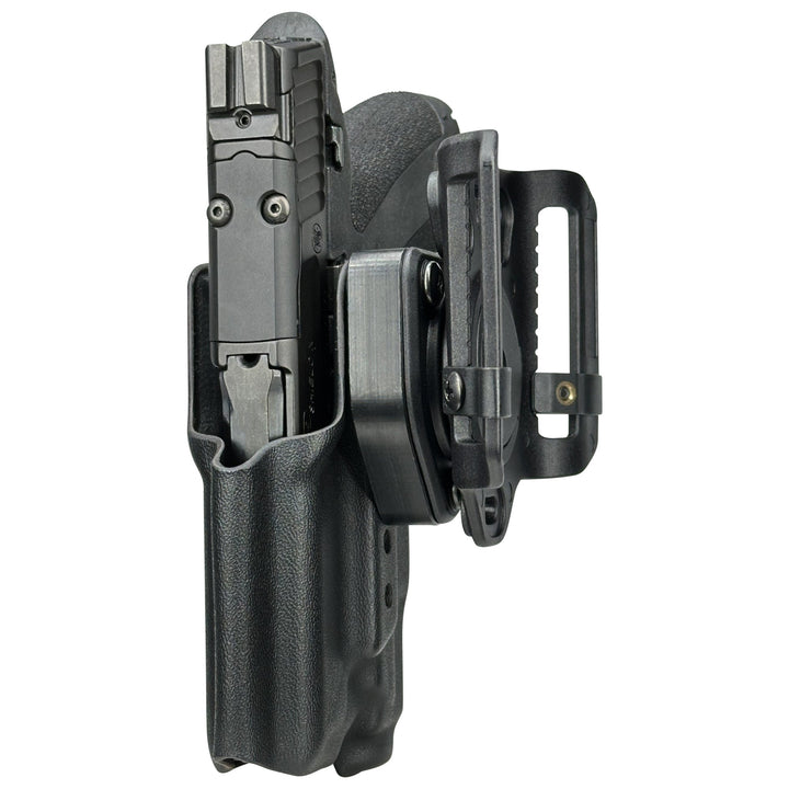 Smith & Wesson M&P Shield X with Streamlight TLR-7Sub OWB Quick detach Belt Loop Holster Black 4