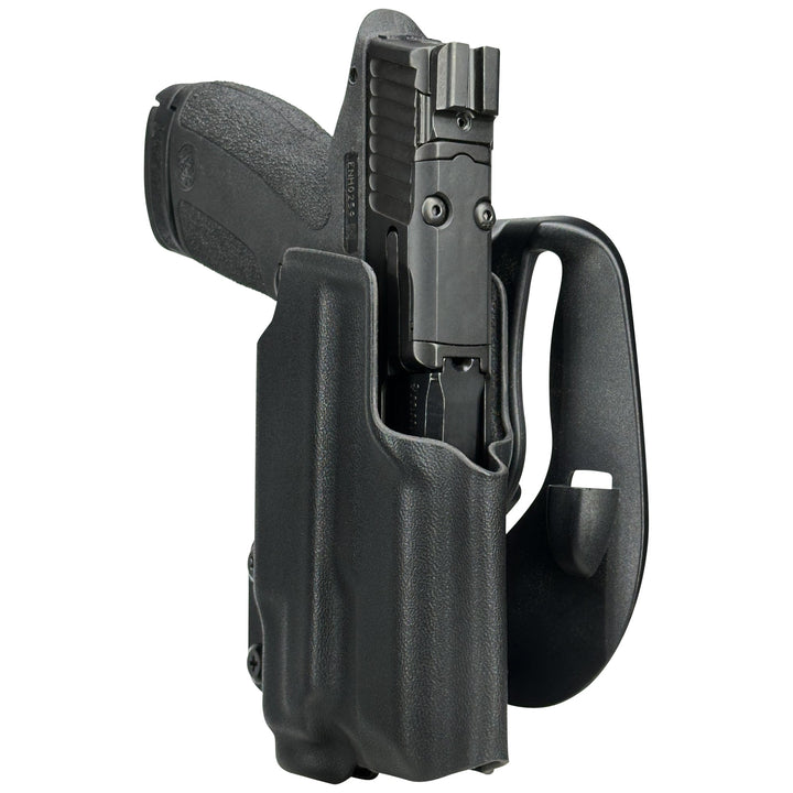 Smith & Wesson M&P Shield X with Streamlight TLR-7Sub OWB Paddle Holster Black 3