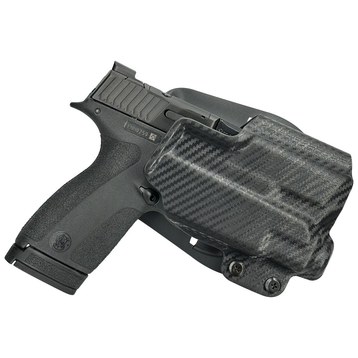 Smith & Wesson M&P Shield X with Streamlight TLR-7Sub OWB Paddle Holster Carbon Fiber 5