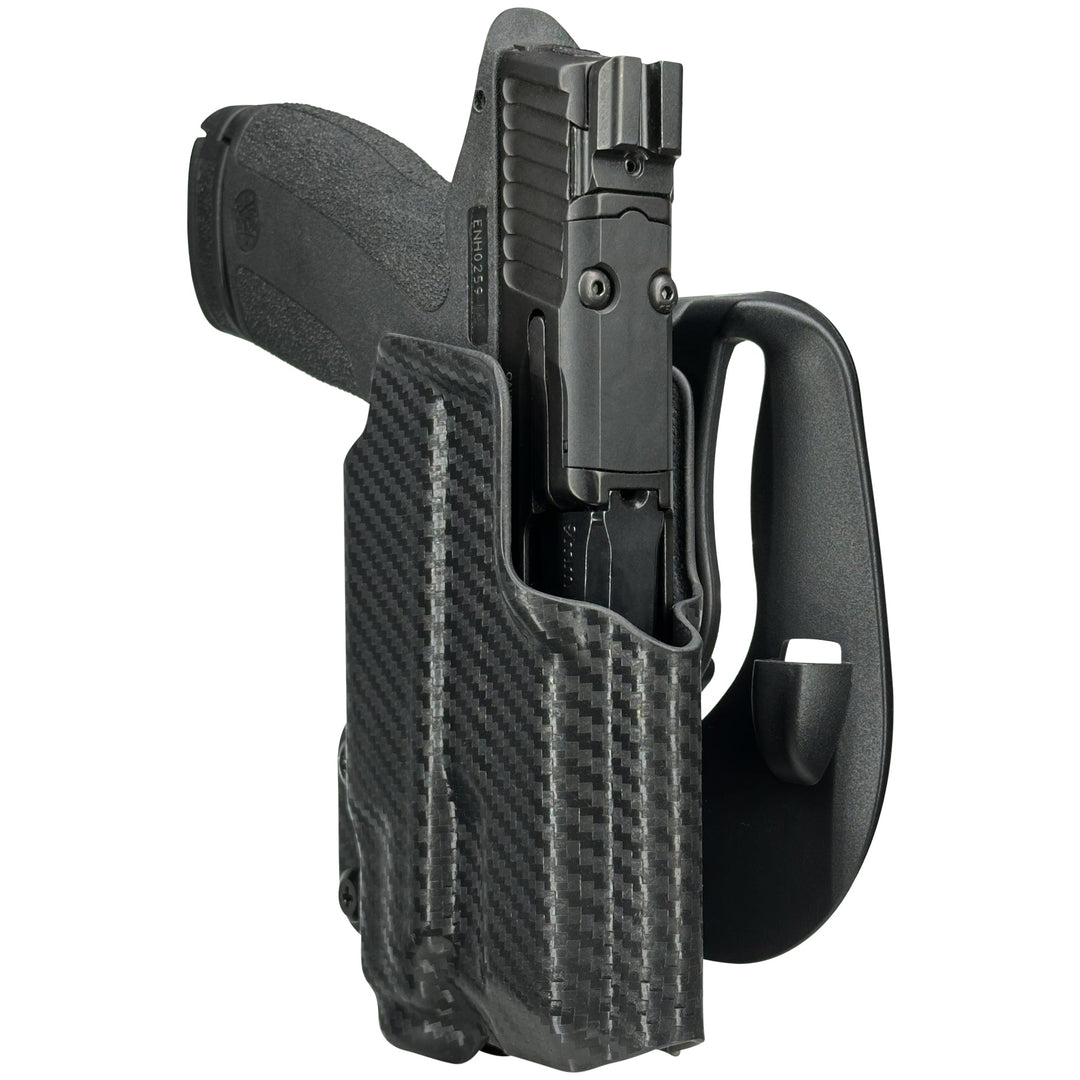 Smith & Wesson M&P Shield X with Streamlight TLR-7Sub OWB Paddle Holster Carbon Fiber 7