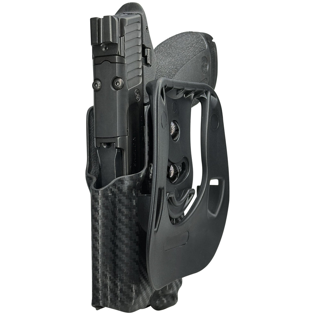 Smith & Wesson M&P Shield X with Streamlight TLR-7Sub OWB Paddle Holster Carbon Fiber 8