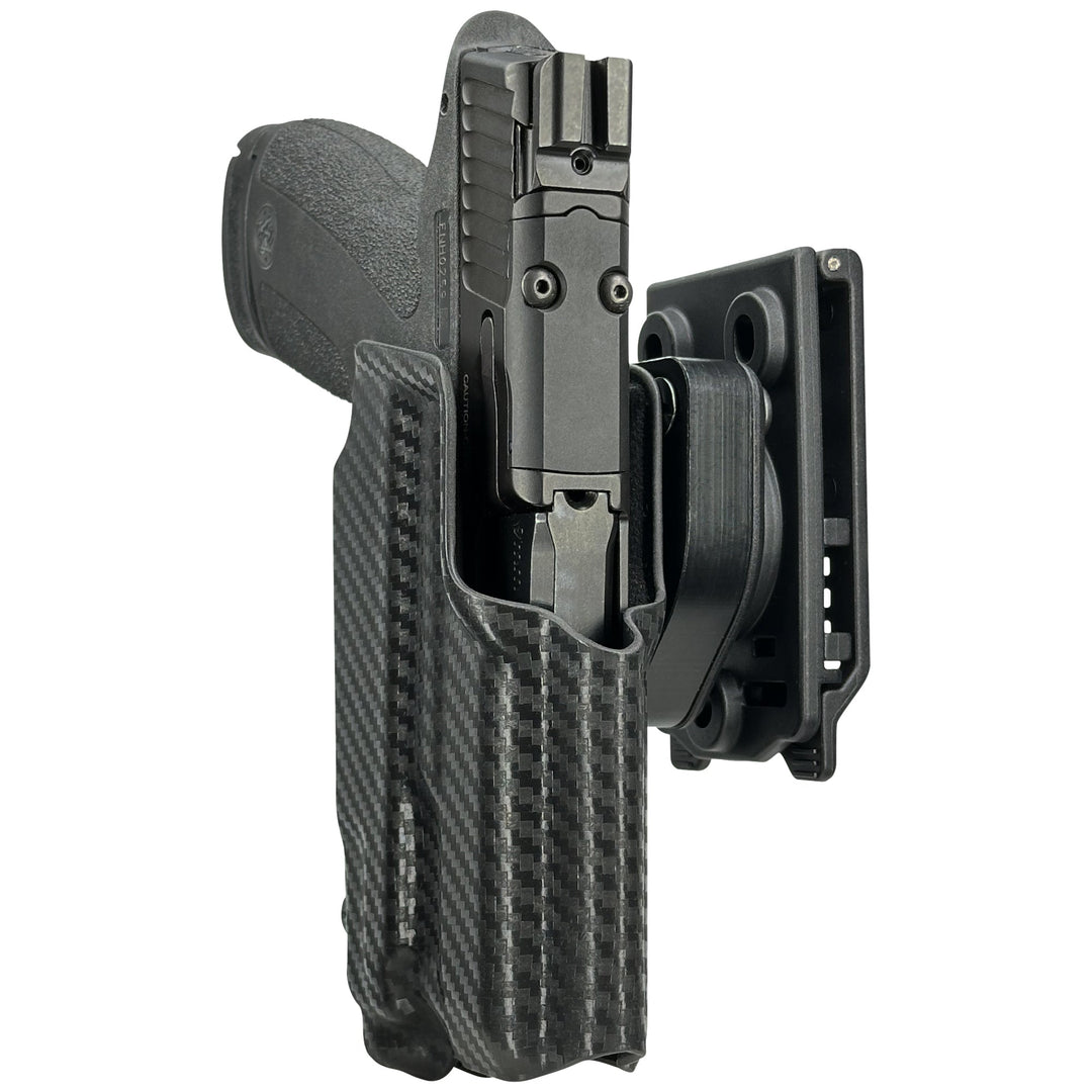 Smith & Wesson M&P Shield X with Streamlight TLR-7Sub OWB Quick detach IDPA Holster Carbon Fiber 7