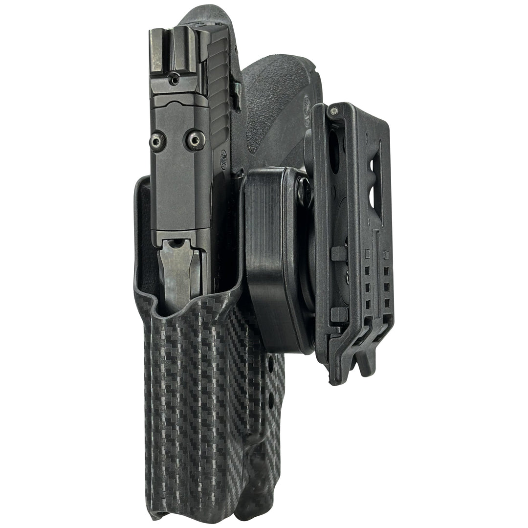 Smith & Wesson M&P Shield X with Streamlight TLR-7Sub OWB Quick detach IDPA Holster Carbon Fiber 8