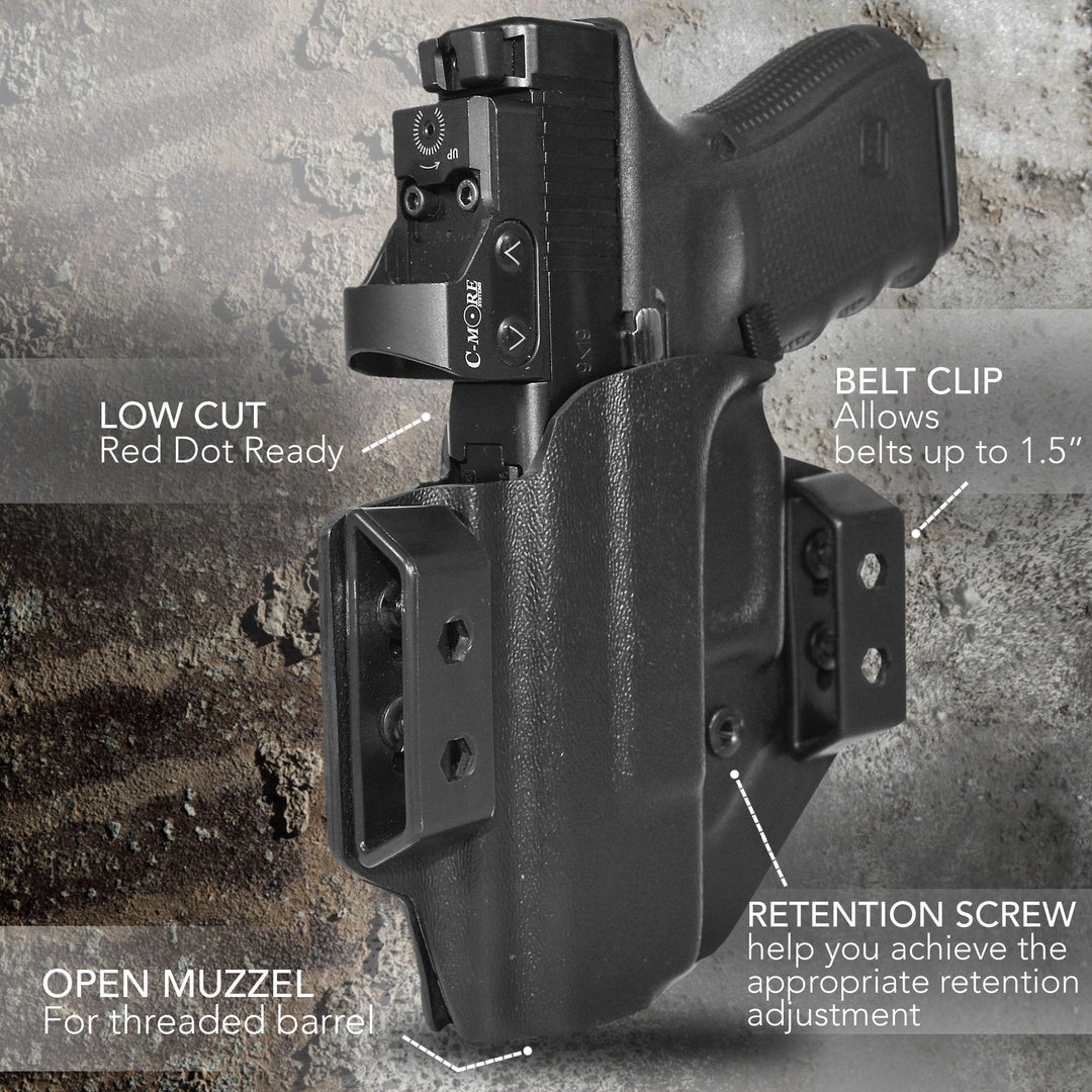 Smith and Wesson M&P 9MM/40SW 4.25'' OWB Concealment/IDPA Holster Black 3