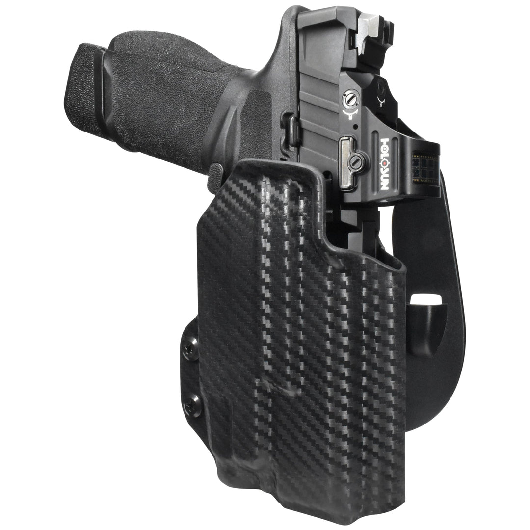 Springfield Armory Echelon 4.0C + TLR-7X OWB Paddle Holster Carbon Fiber 3