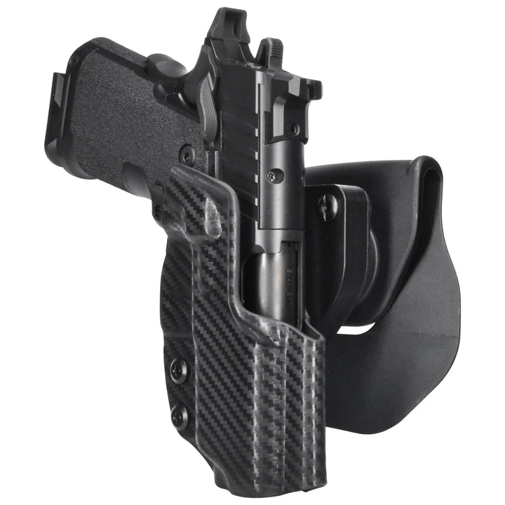 Springfield 1911 DS Prodigy 3.5'' Compact OWB Quick detach Paddle Holster Carbon Fiber 3