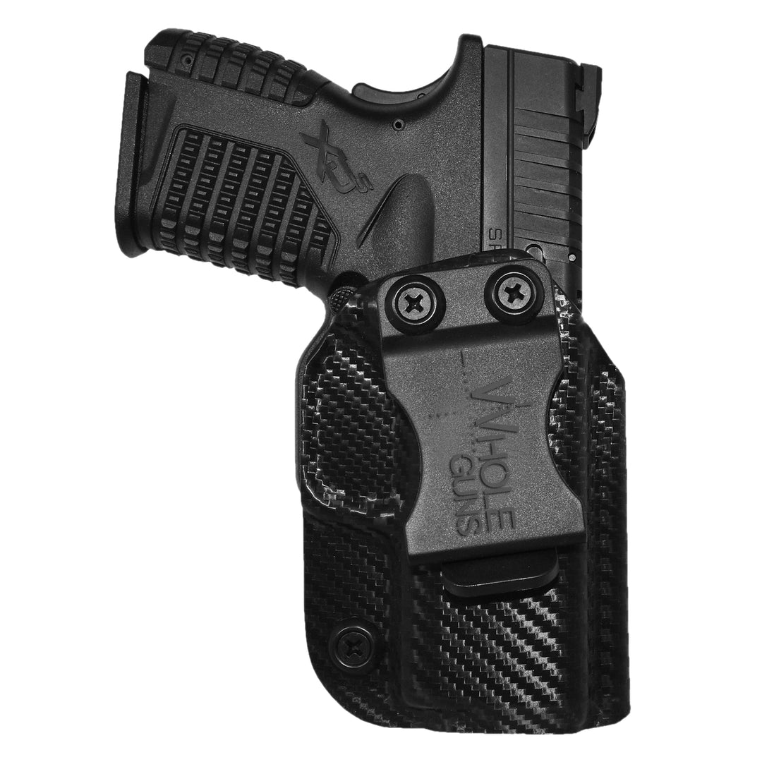 Springfield XD-S 3.3" Single Stack 9MM/40SW IWB Sweat Guard Holster Carbon Fiber 3