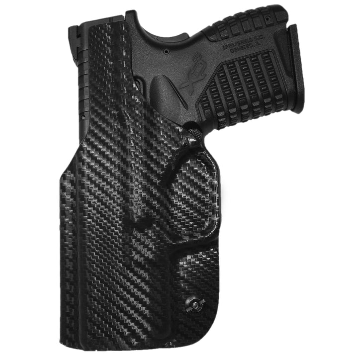 Springfield XD-S 3.3" Single Stack 9MM/40SW IWB Sweat Guard Holster Carbon Fiber 4