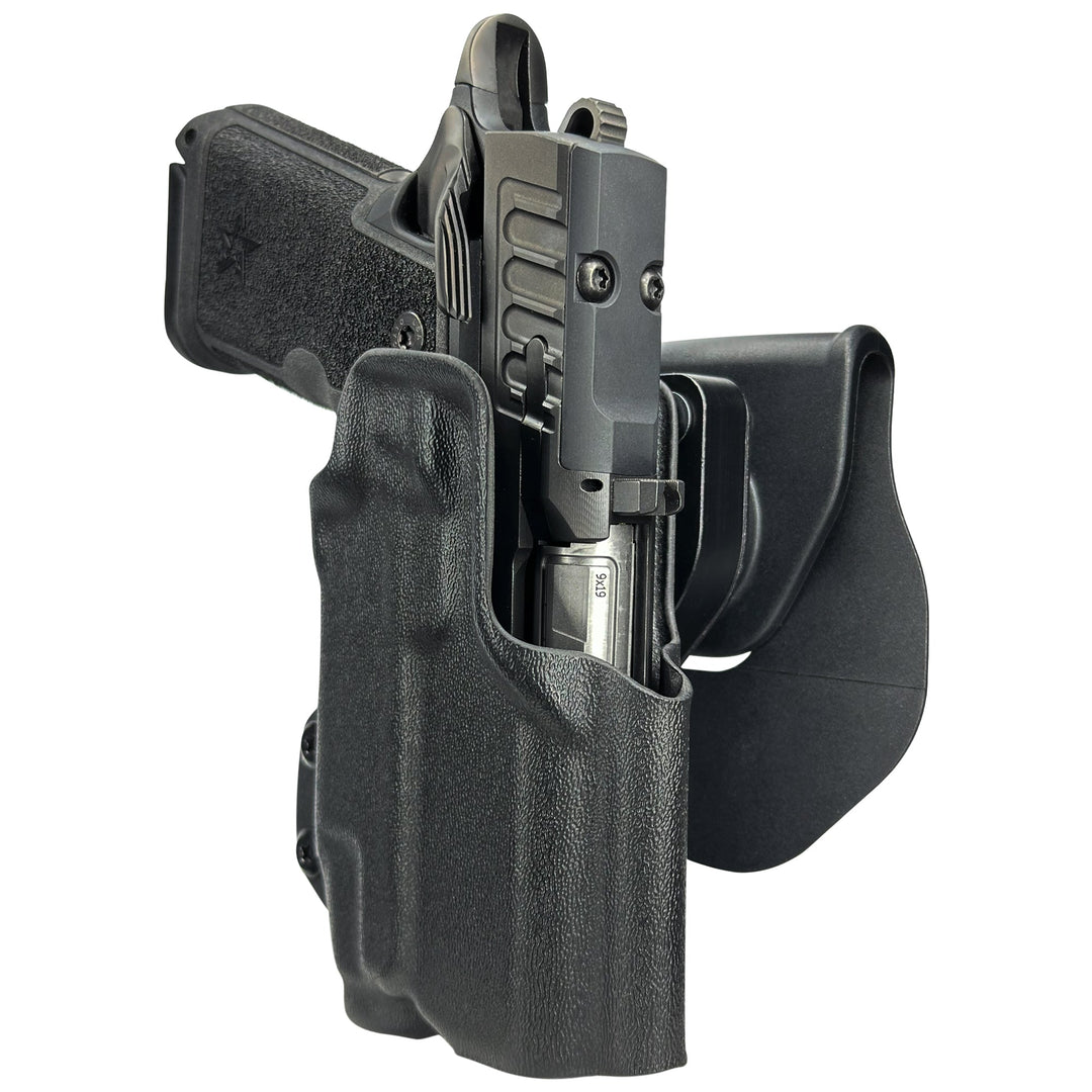 Staccato HD C3.6 + Streamlight (TLR-7 X/TLR-7A) OWB Quick detach Paddle Holster Black 3