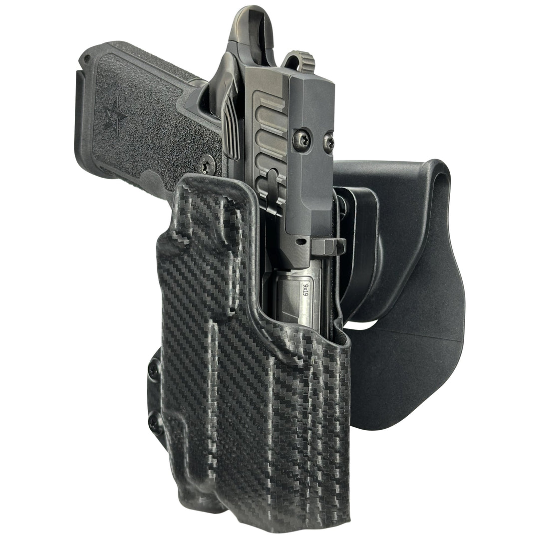 Staccato HD C3.6 + Streamlight (TLR-7 X/TLR-7A) OWB Quick detach Paddle Holster Carbon Fiber 3