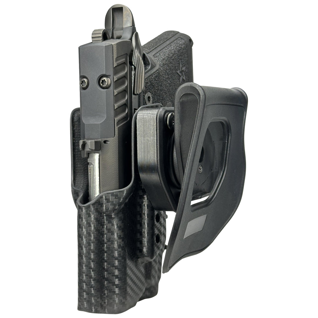 Staccato HD C3.6 + Streamlight (TLR-7 X/TLR-7A) OWB Quick detach Paddle Holster Carbon Fiber 4