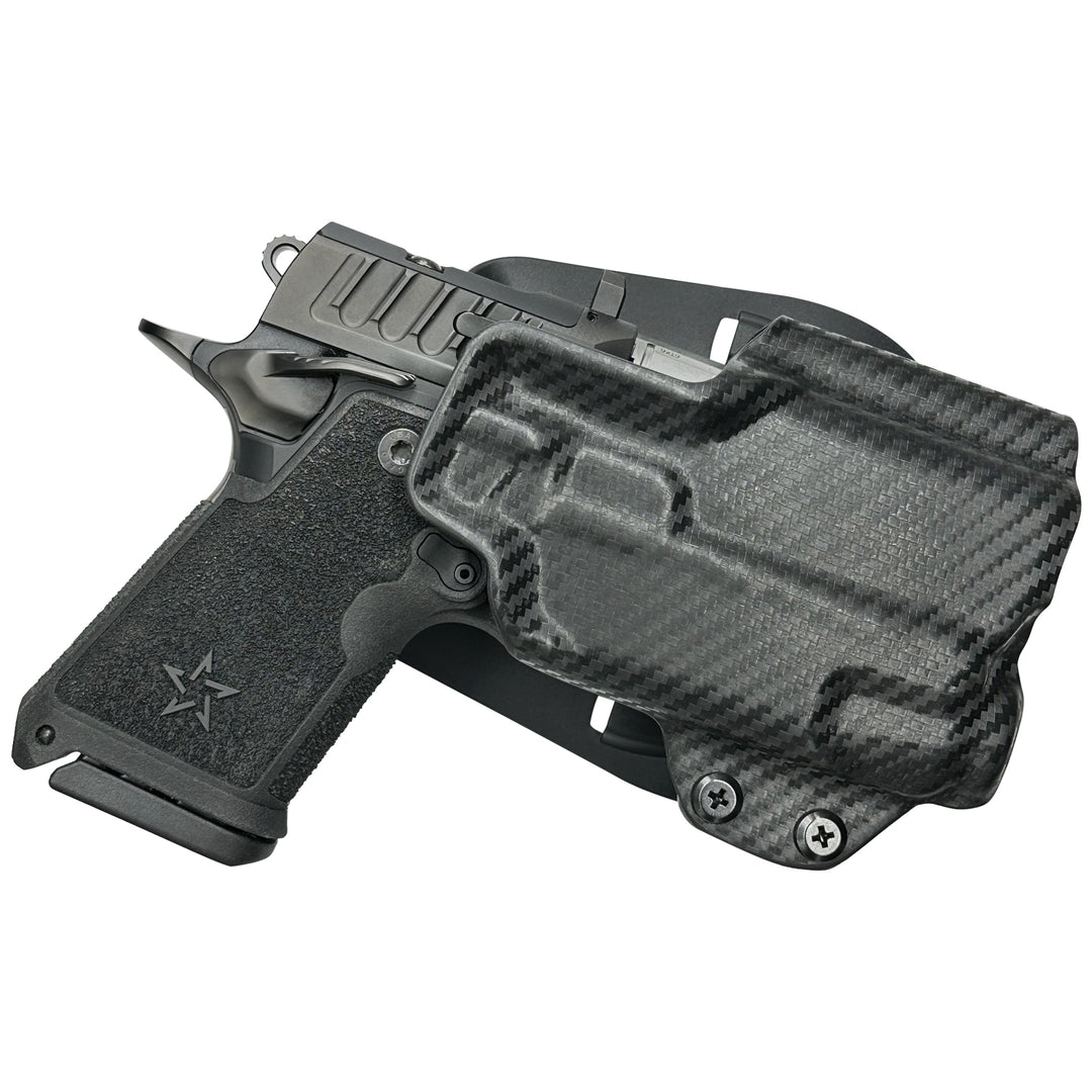 Staccato HD C3.6 + Streamlight (TLR-7 X/TLR-7A) OWB Paddle Holster Carbon Fiber 1