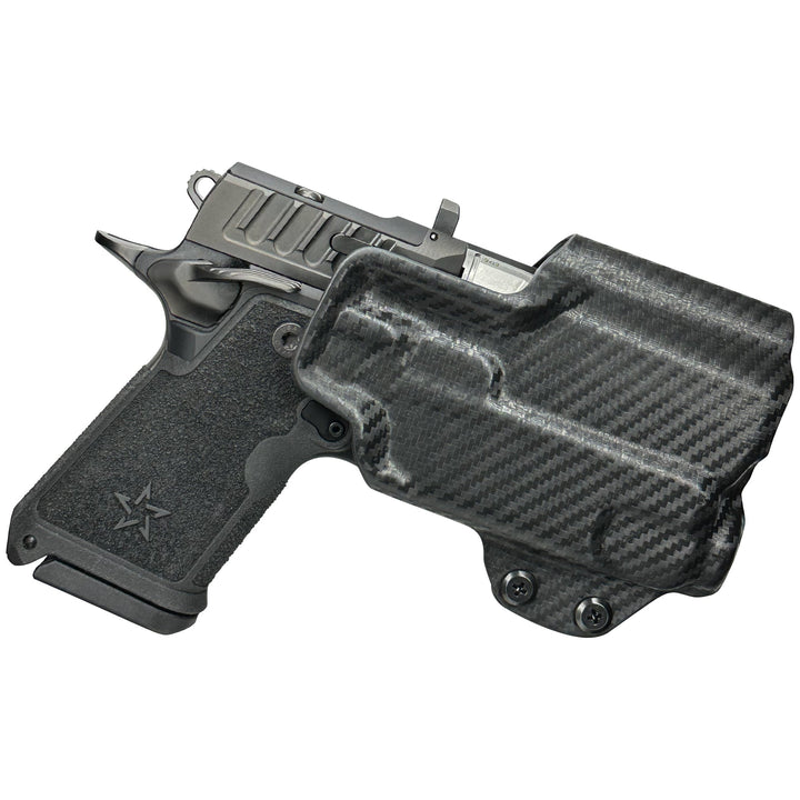 Staccato HD C3.6 + Streamlight (TLR-7 X/TLR-7A) OWB Quick Detach IDPA Holster Carbon Fiber 1