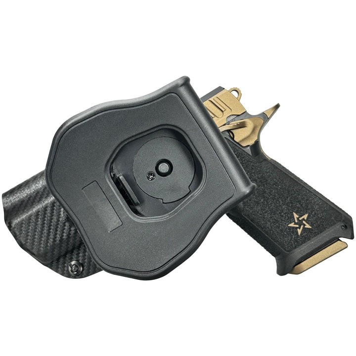 Staccato HD P4 OWB Quick detach Paddle Holster Carbon Fiber 2