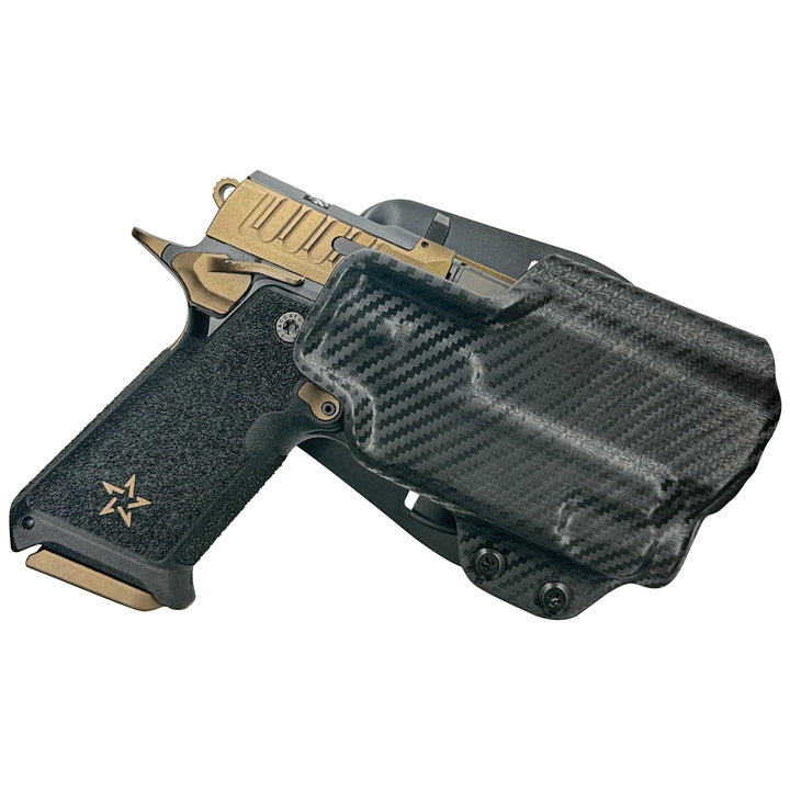 Staccato HD P4 + Streamlight (TLR-7 X/TLR-7A) OWB Paddle Holster