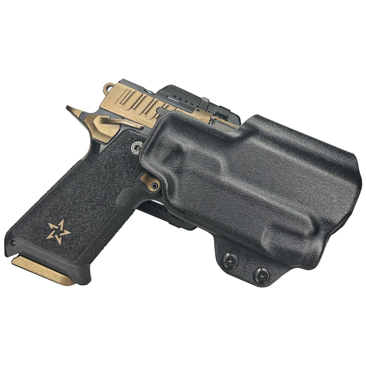 Staccato HD P4 + Streamlight (TLR-7 X/TLR-7A) OWB Quick Detach Belt Loop Holster Black 1