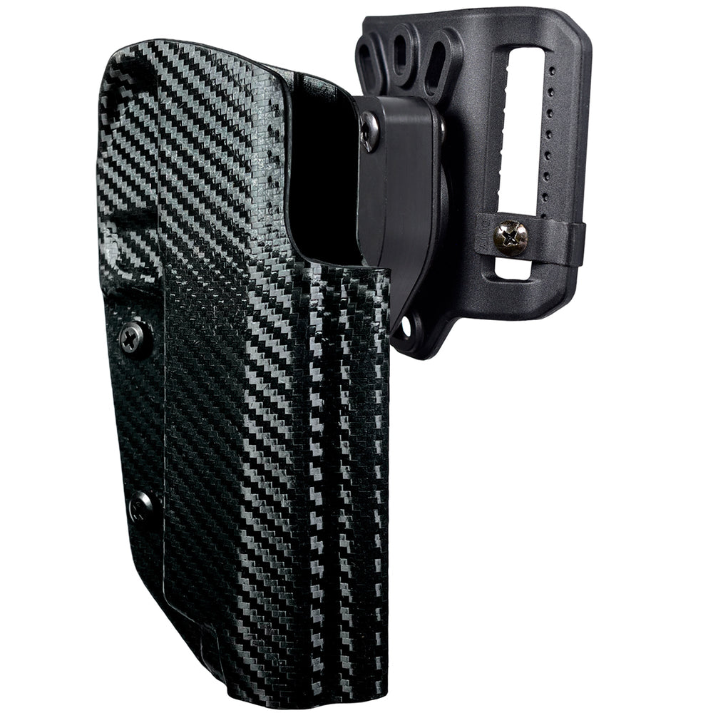 Smith & Wesson M&P SHIELD PLUS 3.1'' OWB Quick detach Belt Loop Holster Carbon Fiber 1