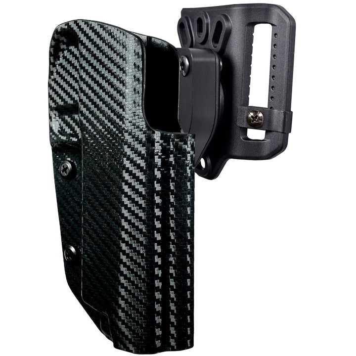 Smith & Wesson M&P SHIELD PLUS 3.1'' OWB Quick detach Belt Loop Holster Carbon Fiber 1