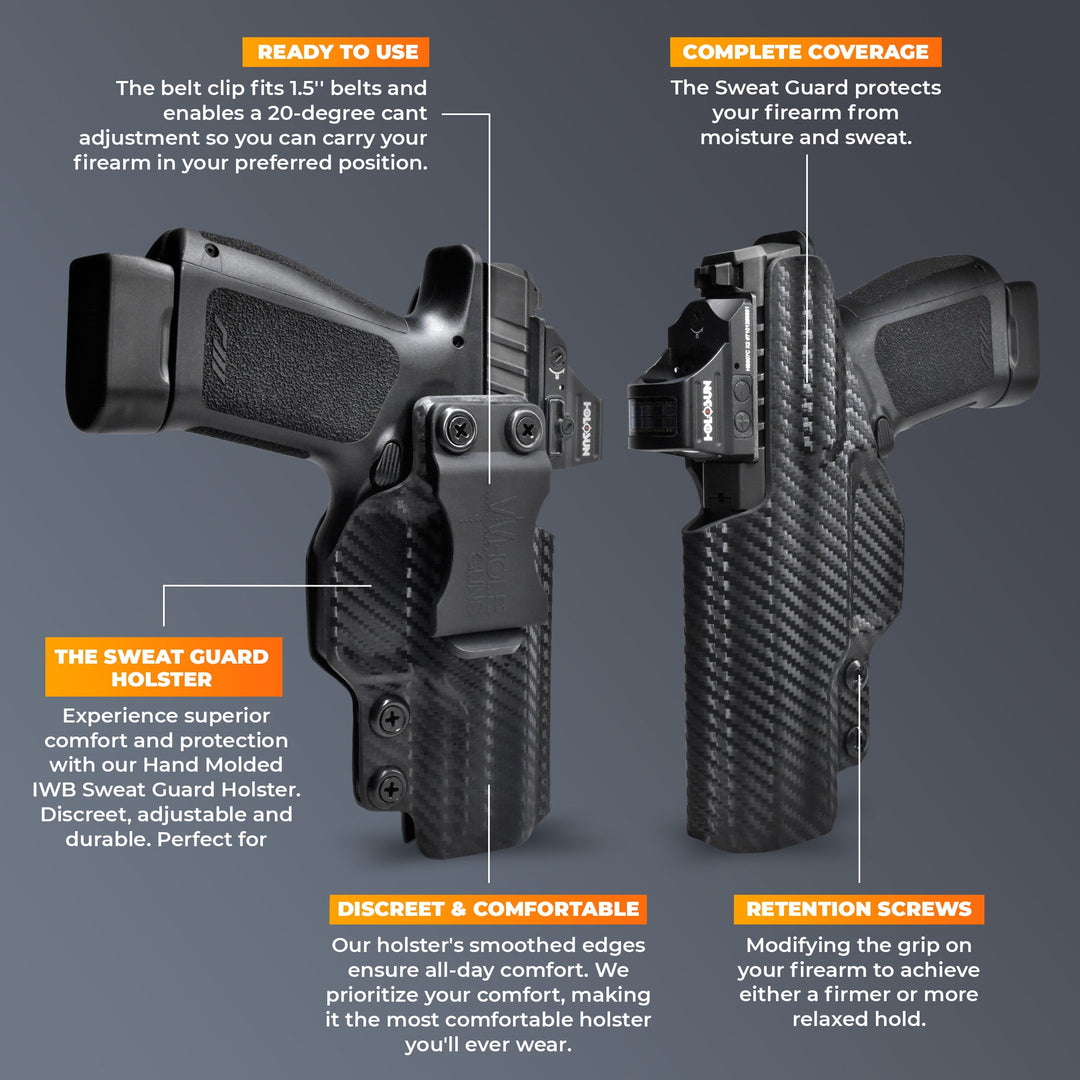 Springfield XD-S 3.3" Single Stack 9MM/40SW IWB Sweat Guard Holster Highlights 3